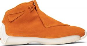 Кроссовки Air Jordan 18 Retro Orange Suede, оранжевый
