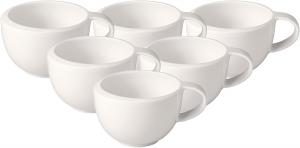 Набор чашек кофейных Villeroy & Boch Newmoon, 6 предметов, 50 мл, белый
