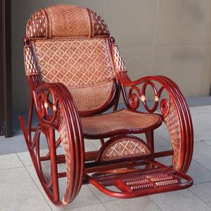 Fantasy Кресло-качалка из ротанга, большие размеры, темно-красный, Large Red Leather Swivel Chair