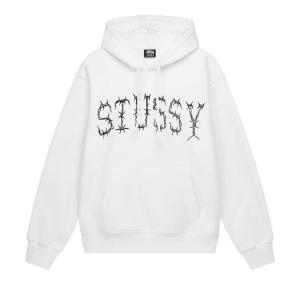 Худи Stussy Barb Hoodie 'White', белый
