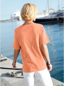 Рубашка с короткими рукавами абрикосового цвета WITT WEIDEN