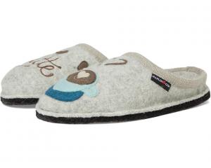 Женские тапочки Haflinger Latte, Silver Grey