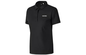 Женская поло угольно-черная Skechers, черный