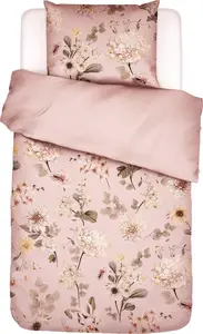 Комплект постельного белья из сатина Noe, цвет пыльно-розовый, размер 135х200+80х80 Essenza