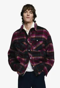 Клетчатая, с карманами, легкая куртка Desigual, Red