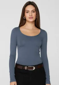 Топ с длинными рукавами и вырезом-лодочкой Tezenis, Blue