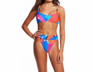 Артхаус Бандед Бикини-трусы с высокой посадкой в цвете чили-ред Seafolly, красный