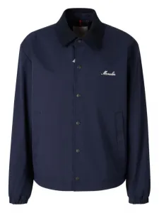 Куртка Arinell с вышитым логотипом Moncler, синий