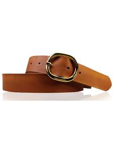 Ремень FRONHOFER Damengürtel goldene Schnalle, коричневый
