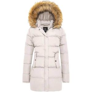 Куртка Farvalue Women's Winter Coat Thicken Puffer, бежевый