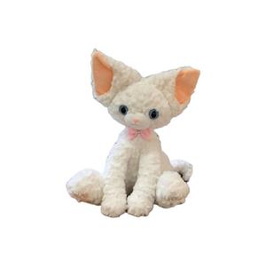 Плюшевая кукла German Curl Cat высотой 30 см MIANHUIYI, белый/синий