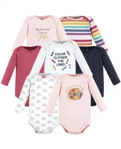 Детские боди с длинным рукавом Hudson Cotton 7 штук Hudson Baby, мультиколор