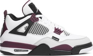 Кроссовки Paris Saint-Germain x Air Jordan 4 Retro Bordeaux, серый