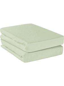 Erwin Müller Комплект из 2 простыней на резинке, Deggendorf, нефритовый цвет
