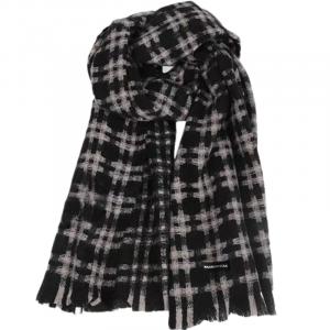 Шарф из полиэстера вязаный для женщин WARRIOR, черный