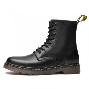 Bull Thunder Мартин Бут Унисекс Черные - Черные утепленные ботинки на молнии, цвет Black Zip Closure Insulated Shoes