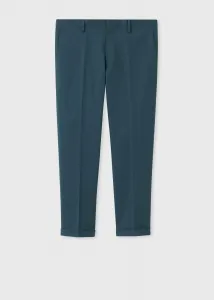 Хлопковые эластичные брюки у щиколотки