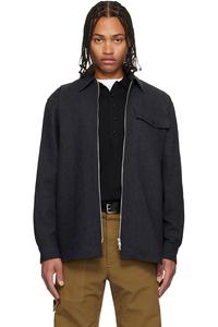 Dries Van Noten Серая хлопковая куртка