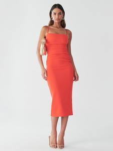 Коктейльное платье BWLDR RYETTE, коралл