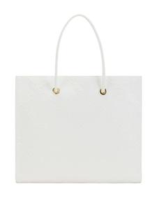 Большая кожаная сумка-тоут Elisabetta Franchi, нейтральный