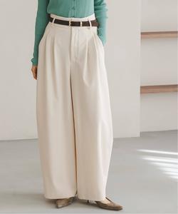 Доступны предварительные заказы и комплектация: широкие брюки из саржевой ткани с двойными складками Noble, цвет Beige