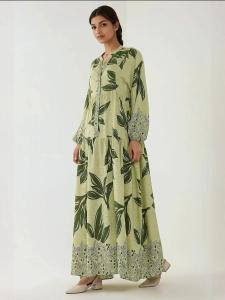 Платье-рубашка Hiccup, светло-зеленый/темно-зеленый