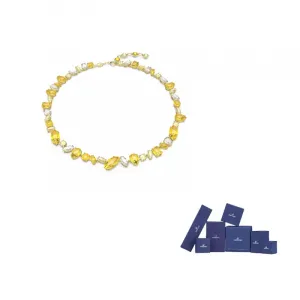 Swarovski Женское ожерелье из искусственного кристалла Gema Yellow