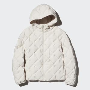 Стеганный пуховик Uniqlo Pufftech, 30 кремовый