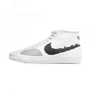Скейтерские кеды Nike SB Blazer Court Mid Premium, белый/чёрный