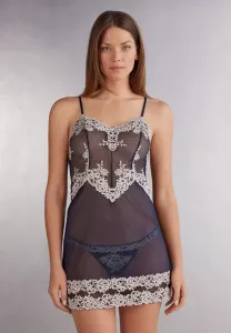 Ночная рубашка с красивыми цветами Intimissimi, Multifarben - 347I - Blu Intenso/Vanilla