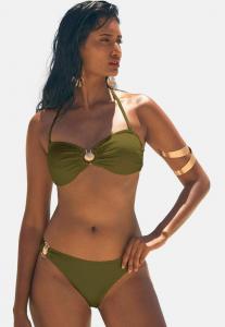 Низ бикини Love & Roses TEXTURED SHELL TRIM , Olive Green/Green