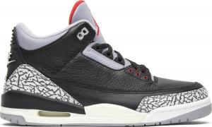 Кроссовки Air Jordan 3 Retro Black Cement 2001, черный