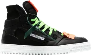 Кроссовки Off-White Off-Court 3.0 High Black Orange, черный