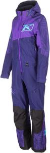 Женский цельный снегоходный костюм KLIM Shredsa, не утепленный, из материала Gore-Tex., Heliotrope - Scuba Blue