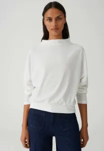 Топ с длинными рукавами, с нежной текстурой Opus, Milk