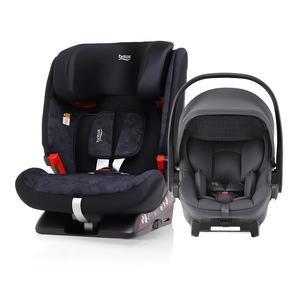 Детское автокресло Knight для детей от 9 месяцев до 12 лет, автомобильное сиденье для младенцев, цвет Night Shadow Black + чехол для автокресла Britax