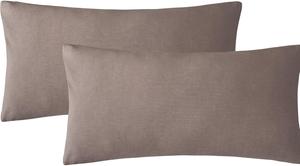 Комплект наволочек Soulful, 2 предмета, 40x80 см, темно-кофейный