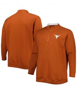 Мужская толстовка texas orange texas longhorns big and tall tortugas logo с молнией на четверть Colosseum, мульти