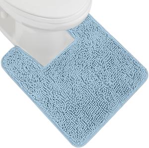 Коврик для ванной Gorilla Grip с квадратным контуром, 61х49 см, небесный