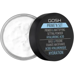 Gosh Prime'n Set фиксирующая и матирующая пудра-основа 3в1 с гиалуроновой кислотой для лица, 7 г