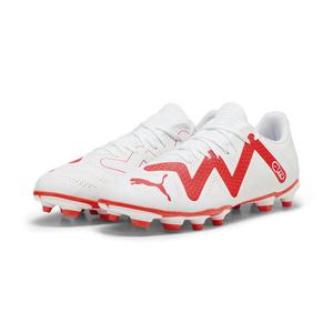Футбольные бутсы FUTURE PLAY FG/AG мужские PUMA White Fire Orchid Red