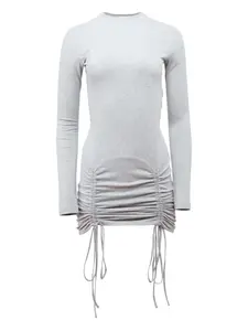 Платье Riley с длинными рукавами и кулиской Fleur Du Mal, серый