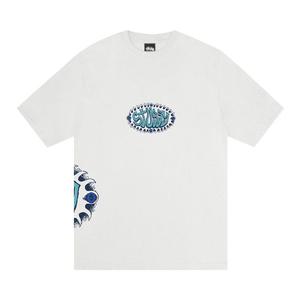 Футболка Stussy Wave Oval Tee Pigment Dyed, Natural