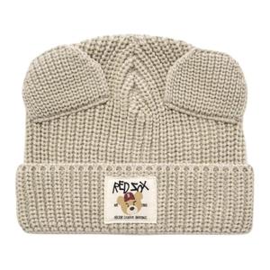 MLB Детская акриловая шапка светло-бежевая, Light Beige