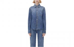 Рубашка женская Bottega Veneta, синий