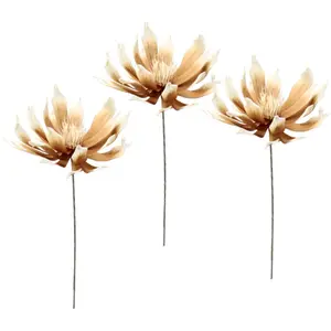 И.ГЕ.А. Искусственный цветок «Софт-Протея», набор 3 шт I.Ge.A., бежевый