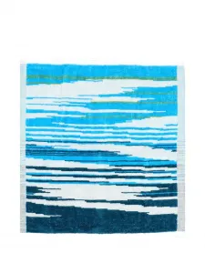 Набор полосатых хлопковых полотенец (30 см x 30 см) Missoni Home, синий