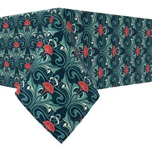 Прямоугольная скатерть, 100 % хлопок, 52x120 дюймов, цветочный 138