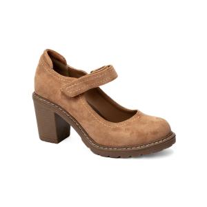 Женские замшевые туфли Mary Go Round на каблуках цвета кэмел Corkys Footwear, коричневый