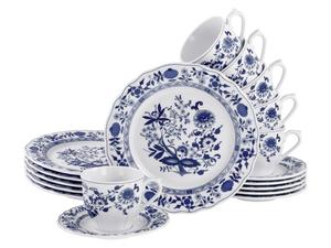 CreaTable, 17131, Флора луковый узор, кофейный сервиз 18 предм., фарфор